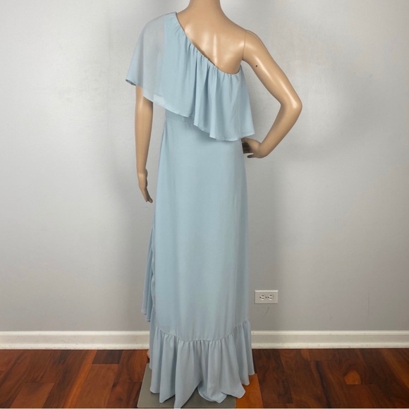SHOW ME YOUR MUMU BLUE RUFFLE MAXI DRESS - Picture 11 of 14